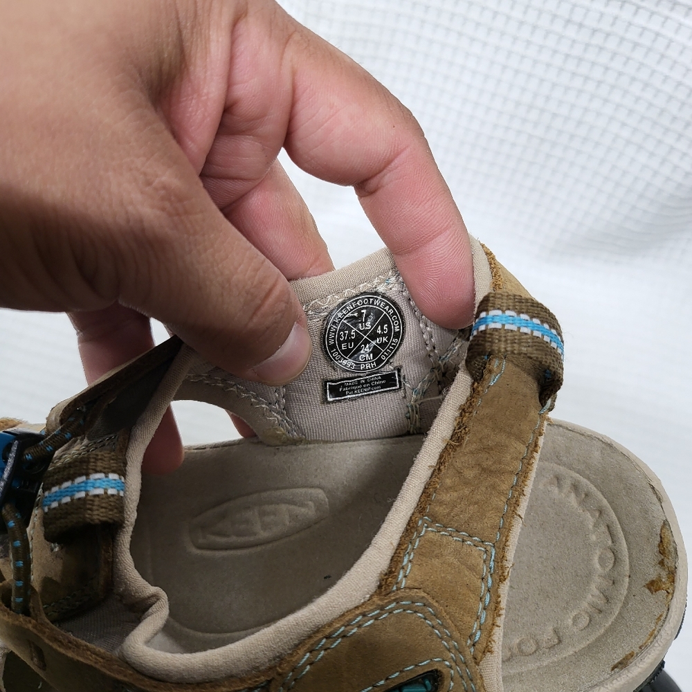Keen Women's  Venice Sandal Brown Leather Waterproof Hiking Water - Picture 3 of 8